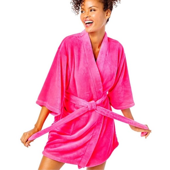 NWT Lilly Pulitzer Hot Pink Grenadine Elaine Knit Robe Size L/XL